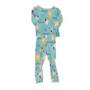 Bluey 2-Piece Pajama Set Size 4T | Long Sleeve Kids PJs VGUC, Unisex Boys Girls